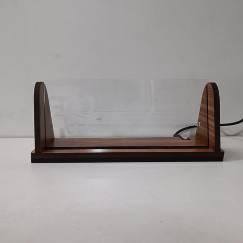 Customised LED Acrylic Desk Name Plate with Wooden Arch Frame