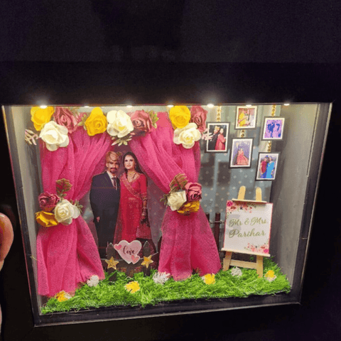 Customised Miniature Box with Lights | Shadow Box | Birthday Gifts - BBD GIFTS