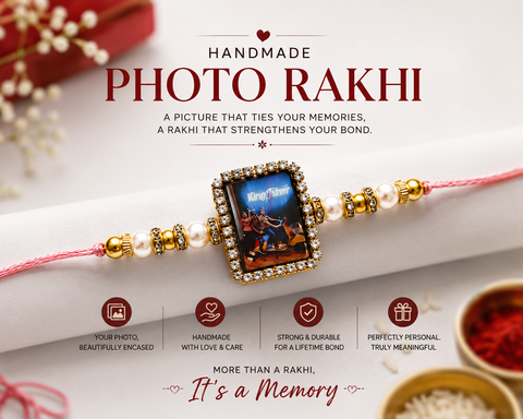 Handmade Personalized Photo Rakhi