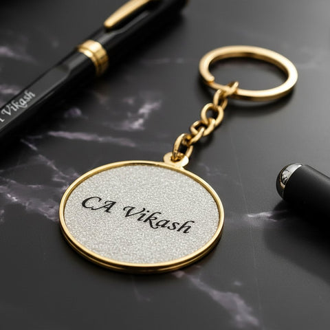 🖋️✨ Personalized CA Pen & Keychain Set - A Mark of Distinction ✨🔑