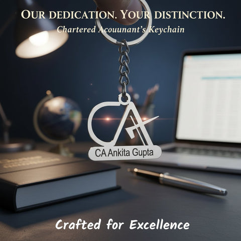 Custom CA Keychain: Personalized Stainless Steel for Professionals