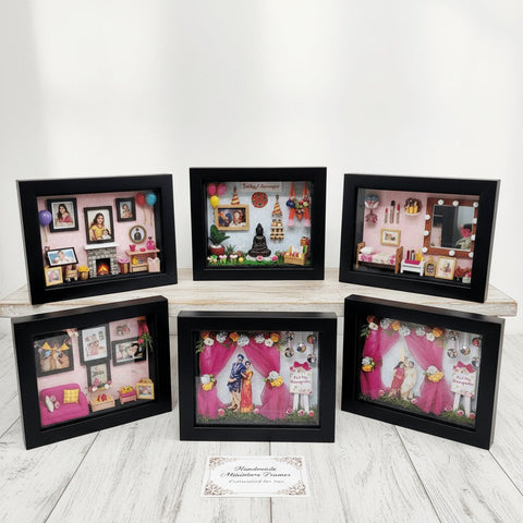 Custom Handmade 3D Miniature Photo Frame | Personalized Shadow Box Gift