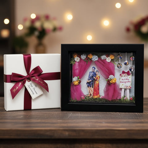 Custom Handmade 3D Miniature Photo Frame | Personalized Shadow Box Gift
