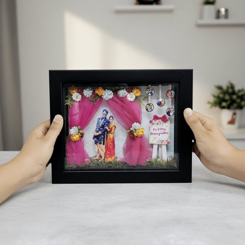 Custom Handmade 3D Miniature Photo Frame | Personalized Shadow Box Gift