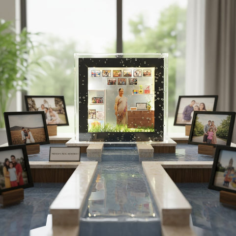 Personalized LED Miniature Shadow Box Frame | Custom Photo Gift