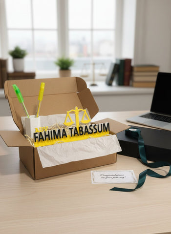 Personalized Lawyer Desk Nameplate | Custom Advocate Gift