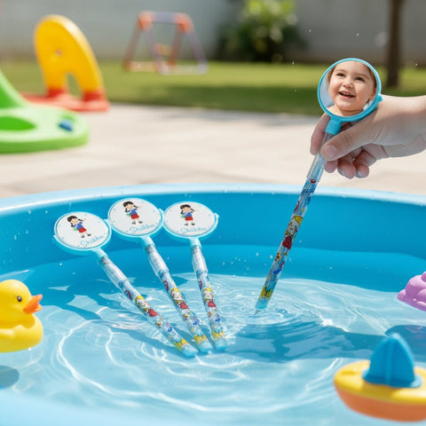 Personalized Kids Pencils | Custom Name & Mirror Topper Set of 5