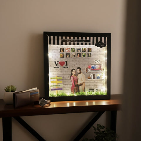 Custom 3D Wedding Miniature Frame | Personalized Gift Art