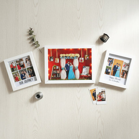 Personalized Shadow Box Frame | Custom Photo Gift with Lights