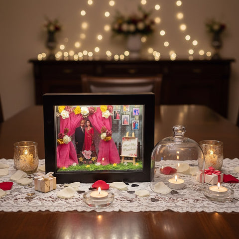 Personalized 3D Miniature Frame | Anniversary & Wedding Gift Decor