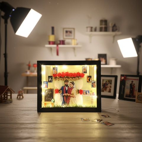 Custom 3D Miniature Photo Frame | Personalized Birthday & Anniversary Gift