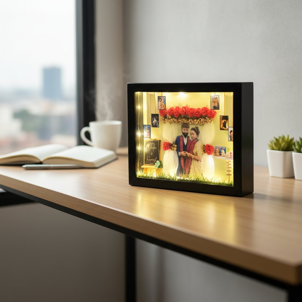 Custom 3D Miniature Photo Frame | Personalized Birthday & Anniversary Gift
