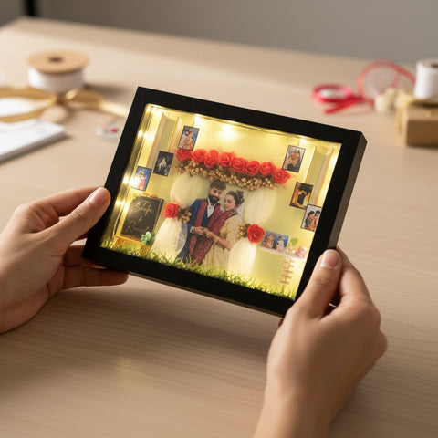 Custom 3D Miniature Photo Frame | Personalized Birthday & Anniversary Gift