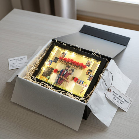 Custom 3D Miniature Photo Frame | Personalized Birthday & Anniversary Gift