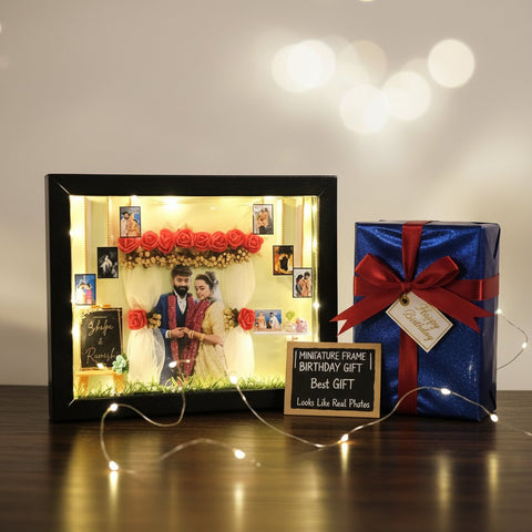 Custom 3D Miniature Photo Frame | Personalized Birthday & Anniversary Gift