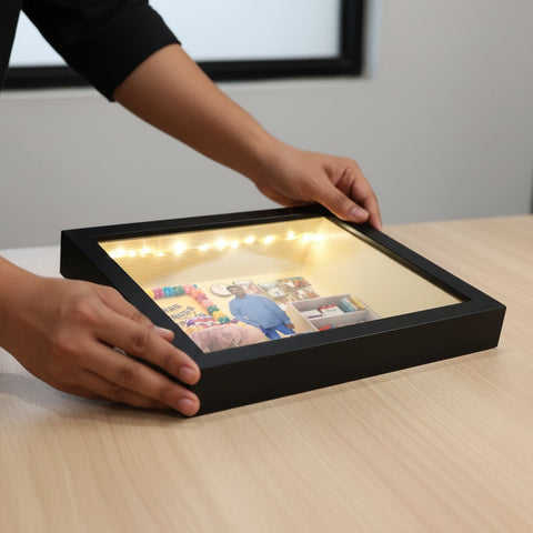 Personalized 3D Miniature Shadow Box | Custom Birthday Gift