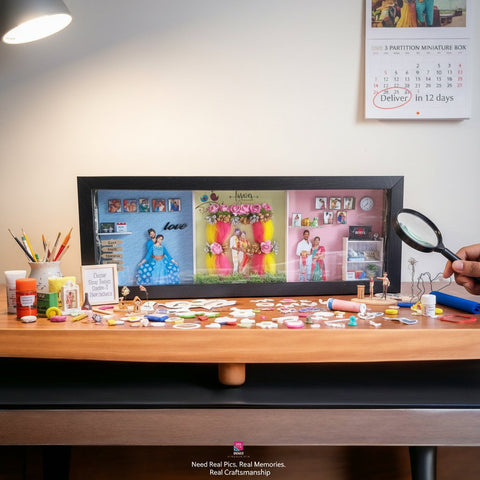 Custom 3D Miniature Box Frame | Personalized Keepsake Decor