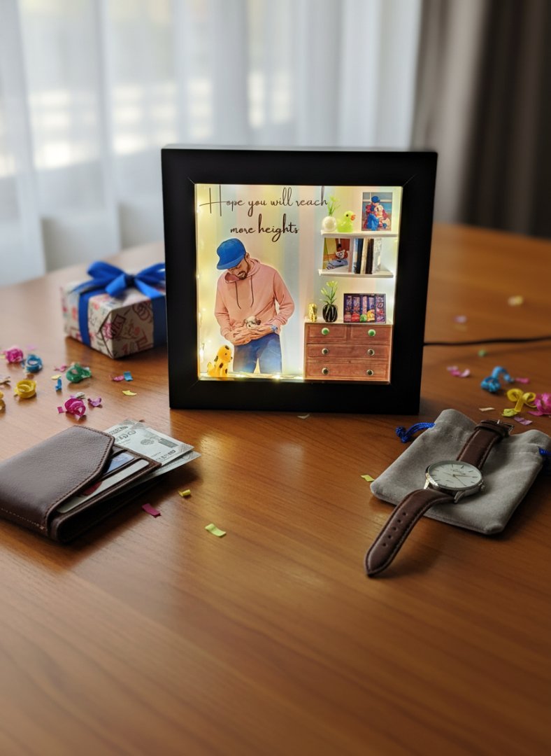 Custom 3D Miniature Frame | Personalized Birthday Gift & Decor