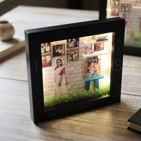 Personalized 3D Miniature Photo Frame | Unique Handmade Gift