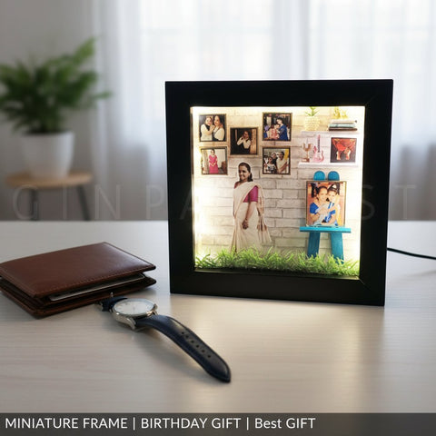 Personalized 3D Miniature Photo Frame | Unique Handmade Gift