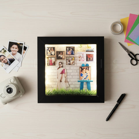 Personalized 3D Miniature Photo Frame | Unique Handmade Gift