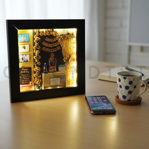 Personalized 3D Birthday Photo Frame | Custom Mini Gift for Her