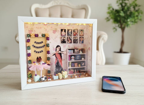 Custom 3D Birthday Photo Frame | Personalized Shadow Box Gift