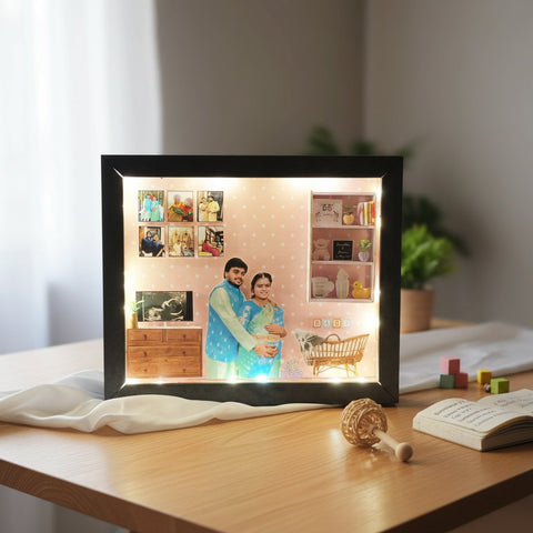 Custom 3D Miniature Frame | Personalized Baby Shower & Birthday Gift