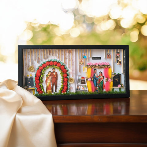 Custom Photo Partition Frame | Personalized Couple Gift