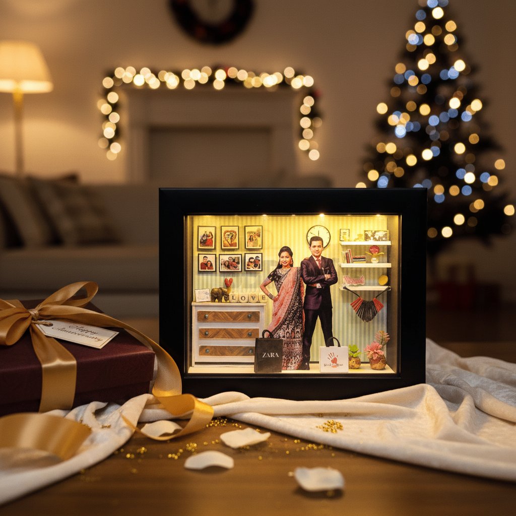 Personalized 3D Miniature Photo Frame | Custom Gift & Decor