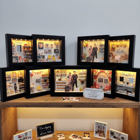 Personalized 3D Miniature Photo Frame | Custom Gift & Decor