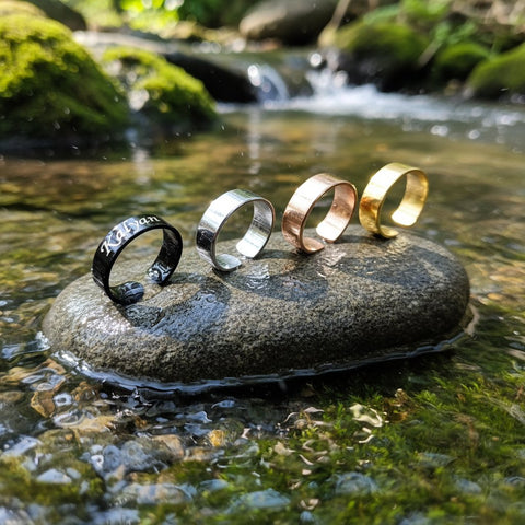 Custom Name Ring - Adjustable Stainless Steel Personalized Jewelry