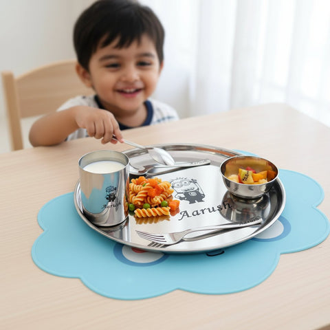 Personalized Minion Kids Dinner Set | Stainless Steel 5PC