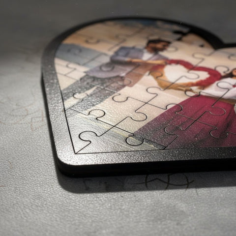 Custom Heart Photo Puzzle - Personalized Valentine's Day Gift