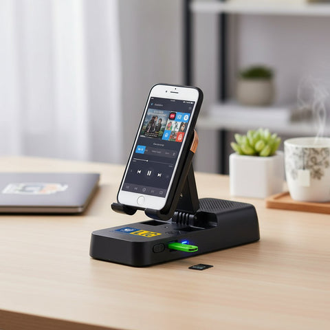 Mobile Stand Bluetooth Speaker | Heavy Quality & Customizable