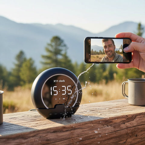 X11 Bluetooth Speaker & Alarm Clock: Smart Desk Essential for Dad