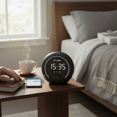 X11 Bluetooth Speaker & Alarm Clock: Smart Desk Essential for Dad
