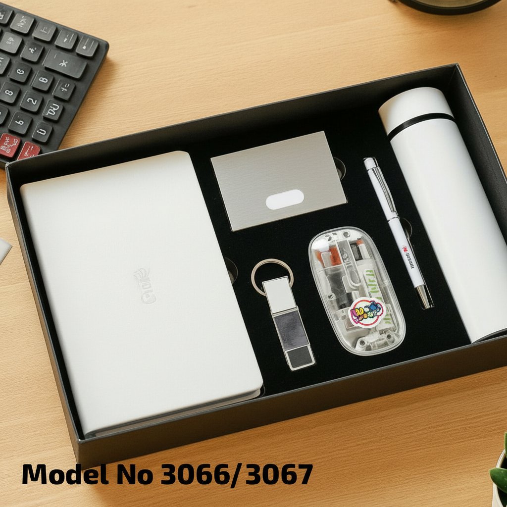 Premium Corporate Gift Set | Customizable Notebook, Bottle & Tech