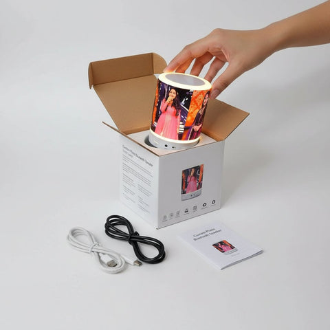 Custom Photo Bluetooth Speaker & Touch Lamp | Personalized Gift
