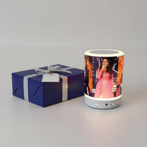 Custom Photo Bluetooth Speaker & Touch Lamp | Personalized Gift