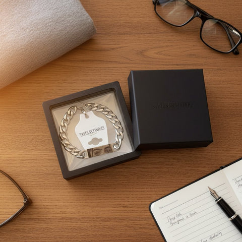 Personalized Eye Bracelet - Stainless Steel & Custom Engraving