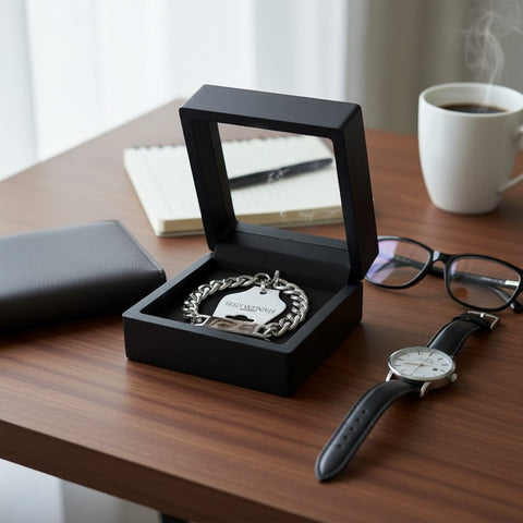 Personalized Eye Bracelet - Stainless Steel & Custom Engraving