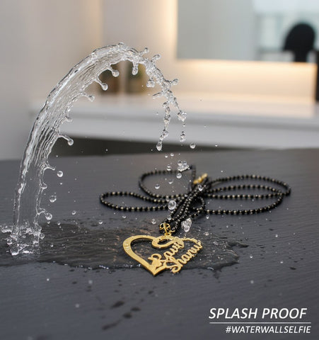 Personalized 18K Gold Plated Name Mangalsutra & Custom Chain Pendant