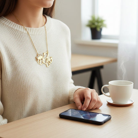 Personalized Name Necklace | 18k Gold Plated & Hypoallergenic