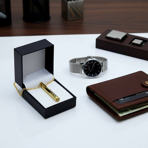 Custom Engraved Bar Pendant Necklace | Personalized Stainless Steel