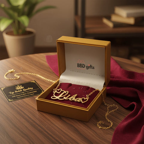 Custom 18k Gold Plated Name Necklace | Personalized Jewelry Gift