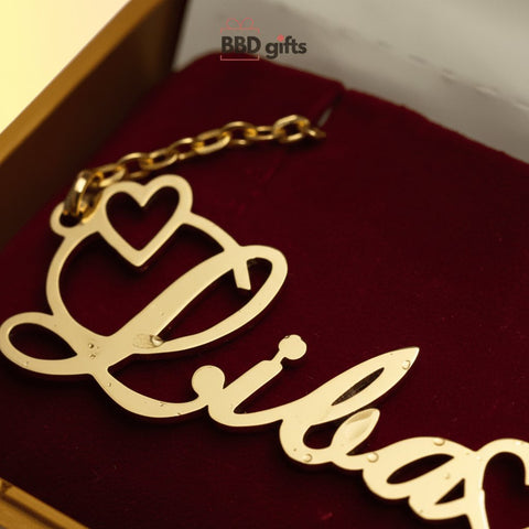 Custom 18k Gold Plated Name Necklace | Personalized Jewelry Gift