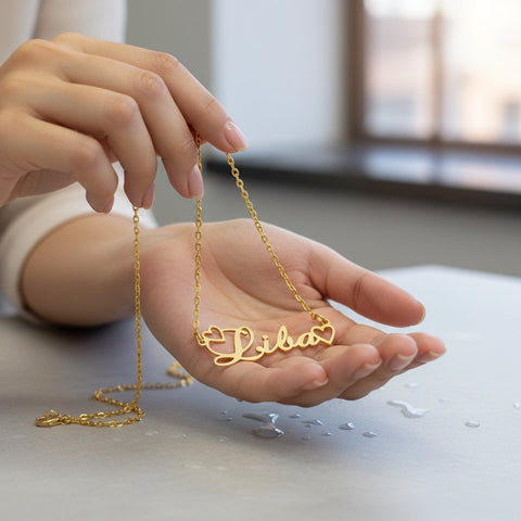Custom 18k Gold Plated Name Necklace | Personalized Jewelry Gift