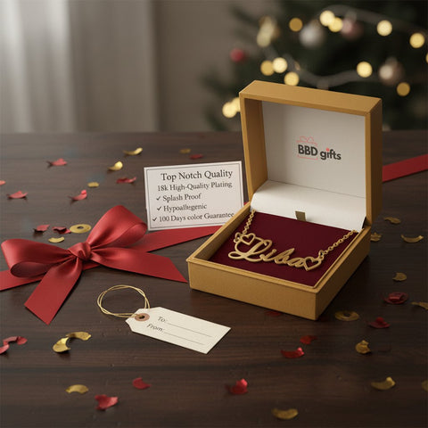 Custom 18k Gold Plated Name Necklace | Personalized Jewelry Gift