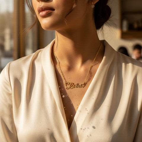 Custom 18k Gold Plated Name Necklace | Personalized Jewelry Gift